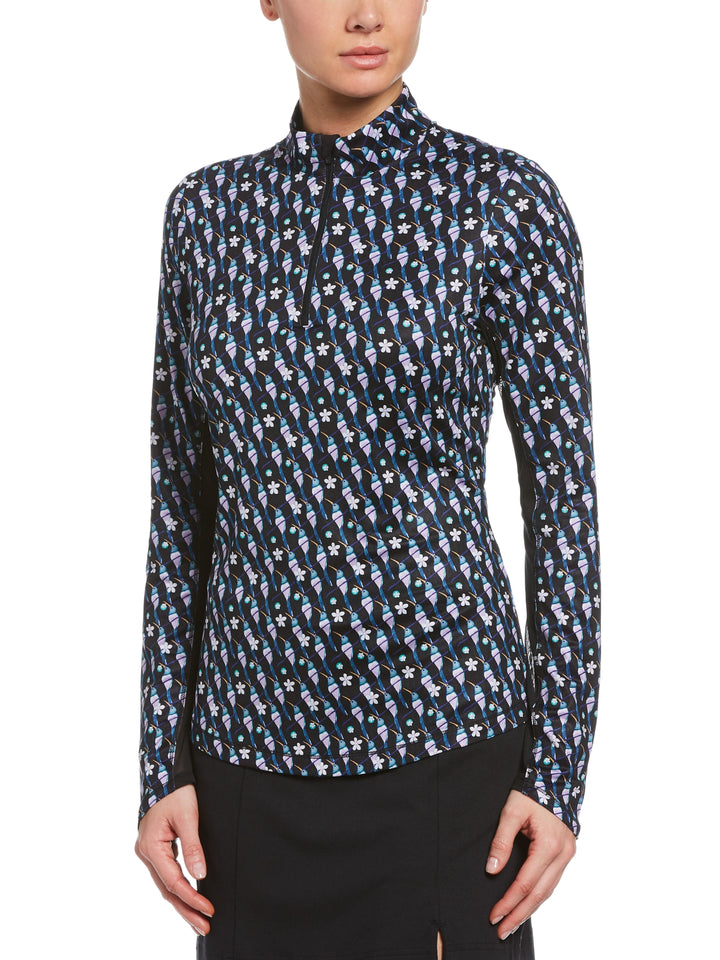 Womens Hummingbird Print Swing Tech Sun Protection Shirt-Jackets-Callaway