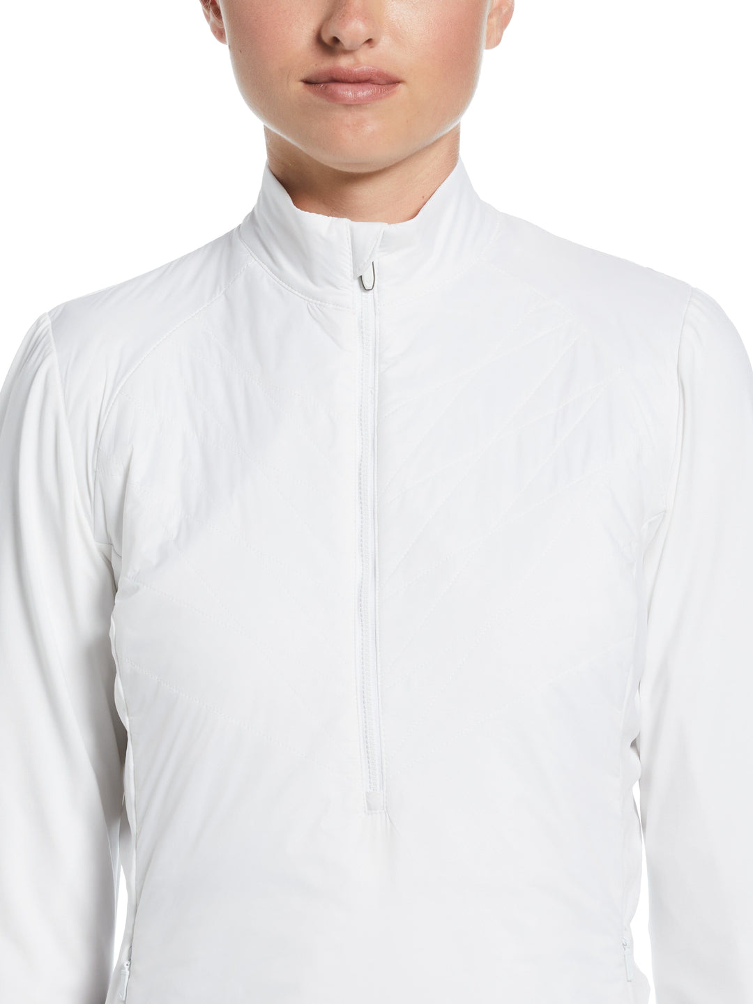 
Light Weight Mixed Media 1/2 Zip Windwear
 (Brilliant White) 
