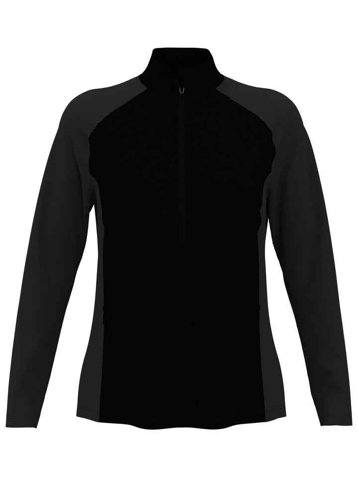 
Light Weight Mixed Media 1/2 Zip Windwear (Caviar) 