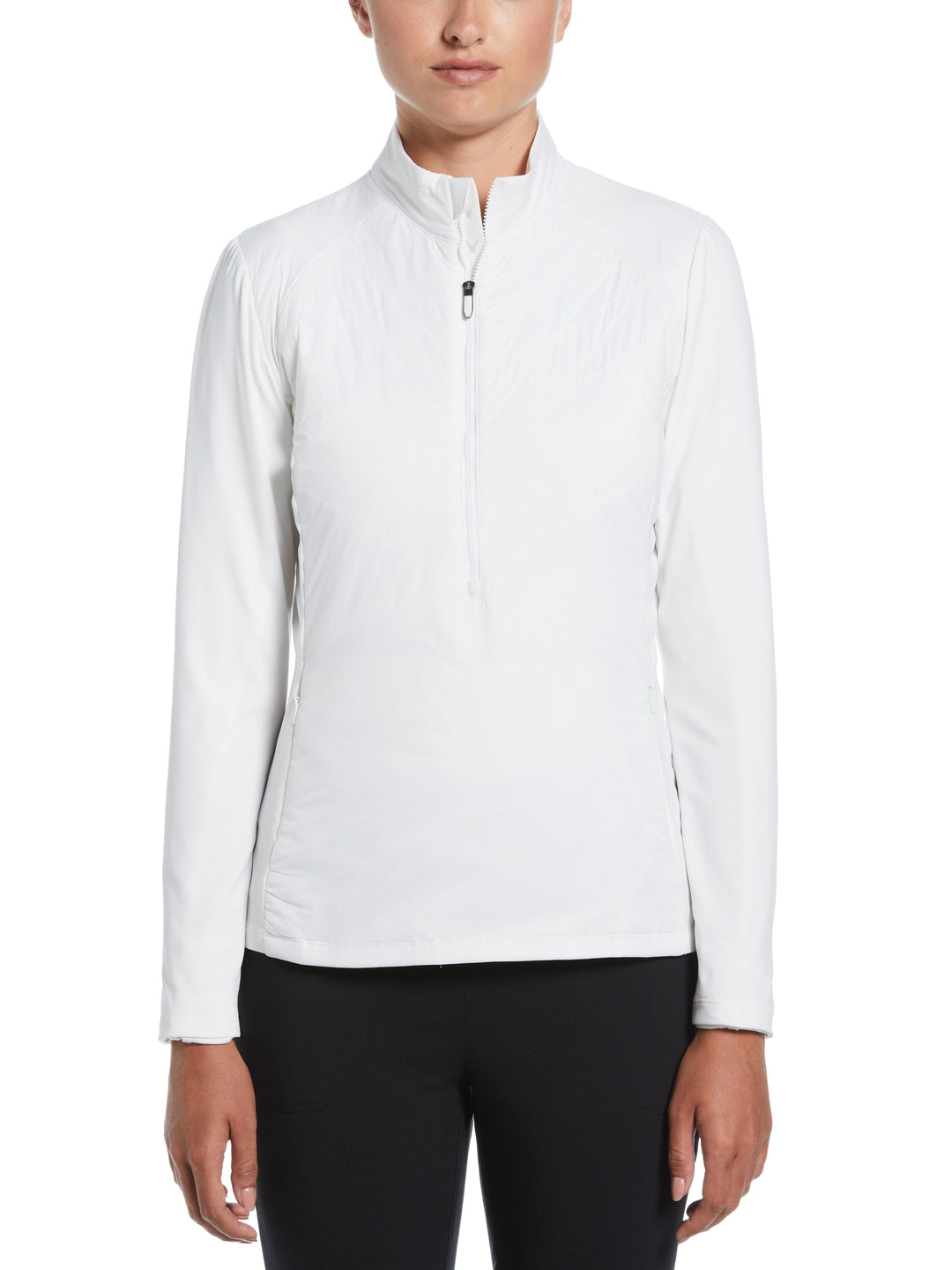 
Light Weight Mixed Media 1/2 Zip Windwear
 (Brilliant White) 