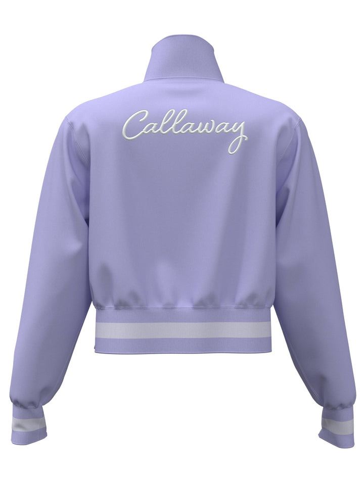 Womens Lightweight Cropped 1/4 Zip Golf Shirt with Side Slits-Jackets-Callaway