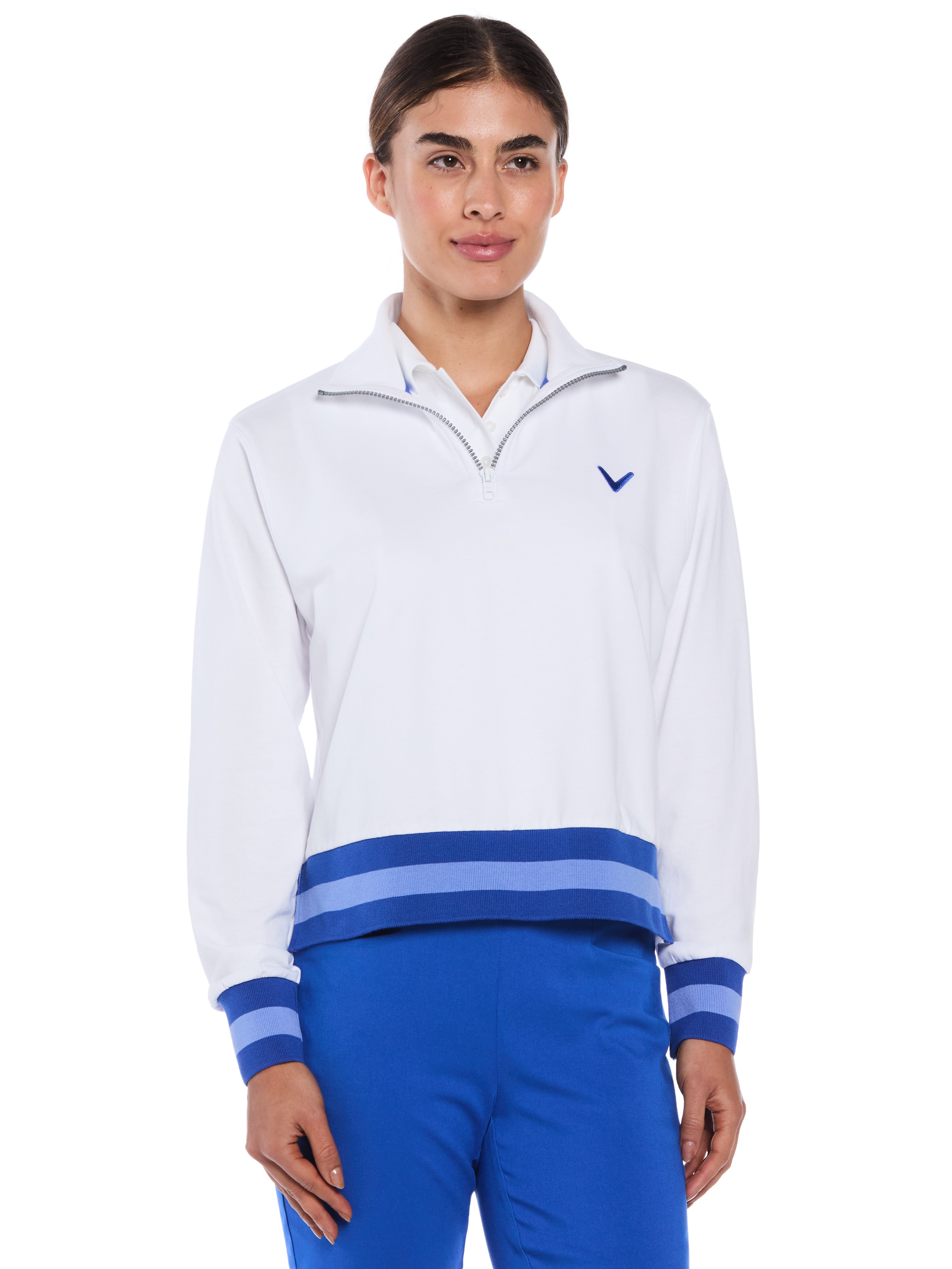 Womens Lightweight Cropped Quarter Zip Golf Shirt – Callaway Apparel