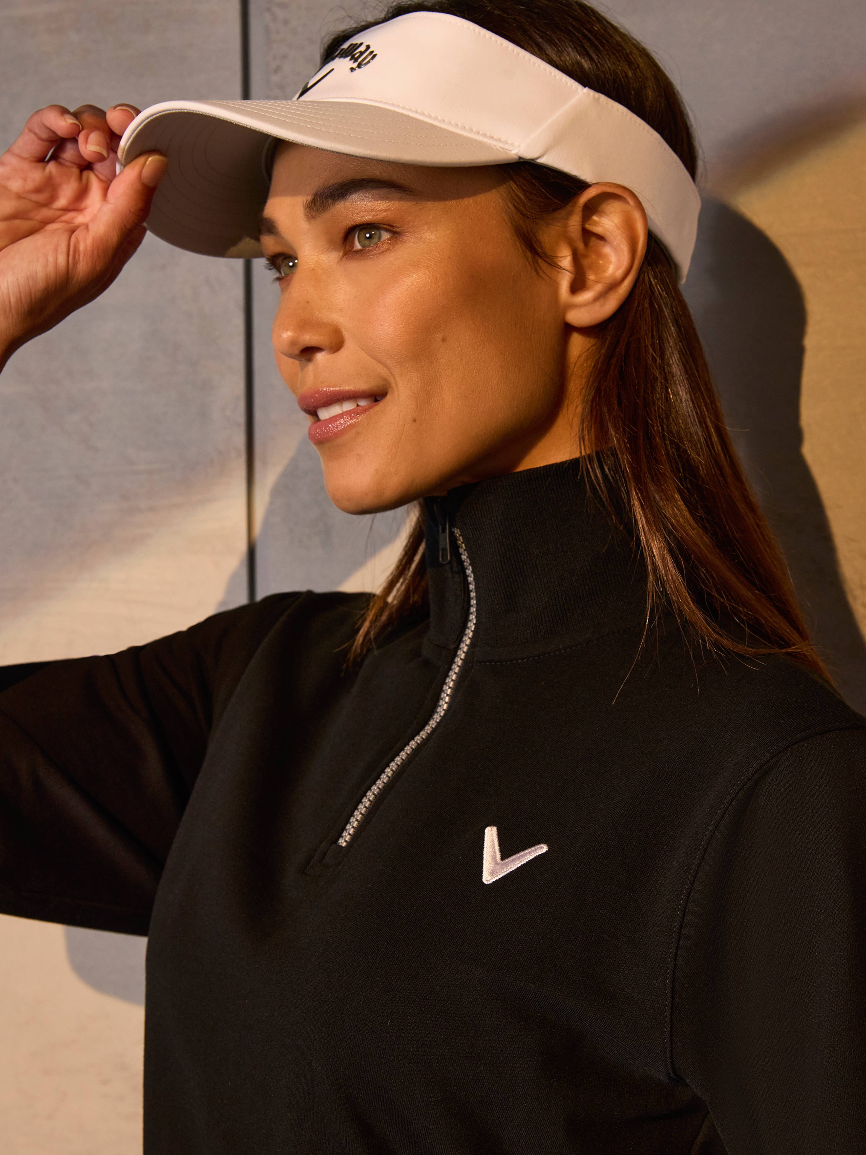 Callaway Golf ジッパーカーディガン　 レディース Womens Lightweight Cropped Quarter Zip Golf Shirt – Callaway Apparel