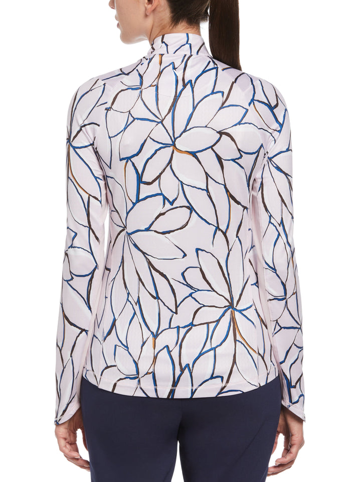 LINEAR FLORAL PRINTED SUN PROTECTION (Pink Nectar) 