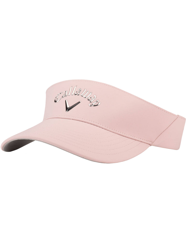 Womens Liquid Metal Visor-Hats-Pink/Gunmetal-OS-Callaway