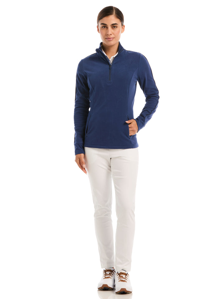 Womens Midweight Textured Half Zip-Jackets-Callaway