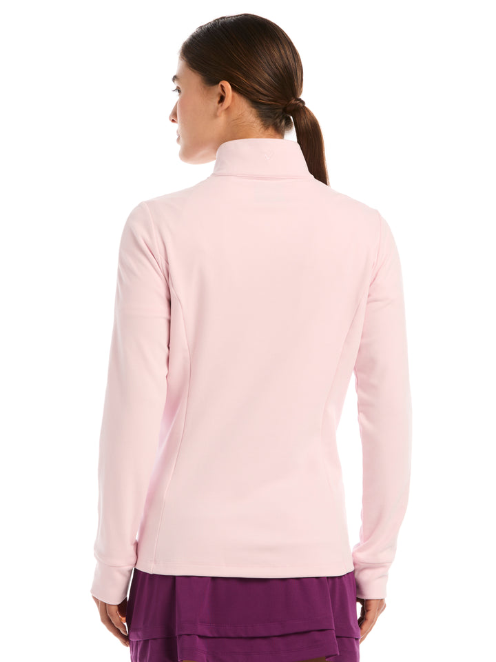 Womens Midweight Textured Half Zip-Jackets-Callaway