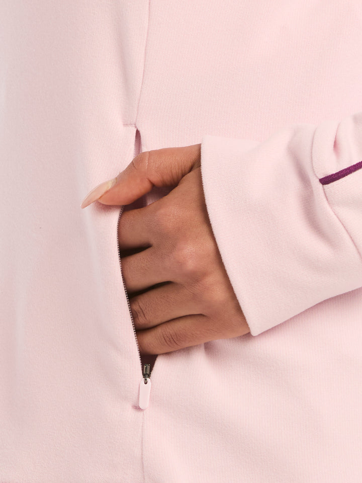 Womens Midweight Textured Half Zip-Jackets-Callaway