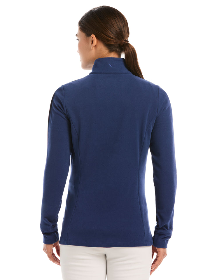 Womens Midweight Textured Half Zip-Jackets-Callaway
