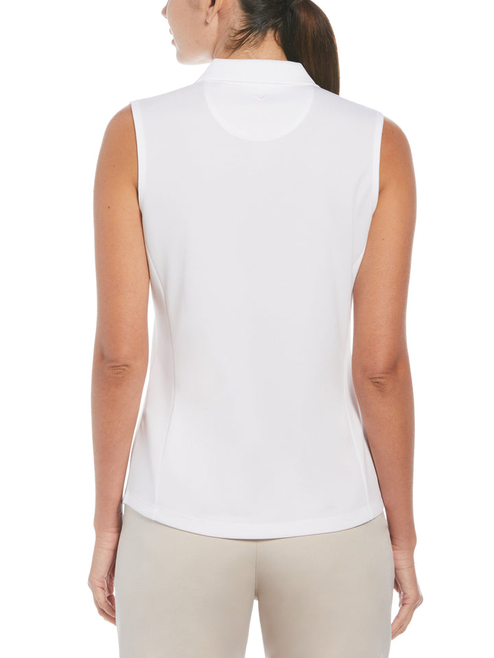 Sleeveless Women's Polo (Bright White) 