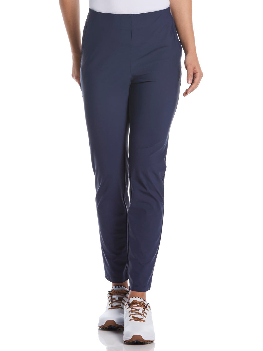 Women's Easy Care Pull-On Stretch Golf Pant (Peacoat) 