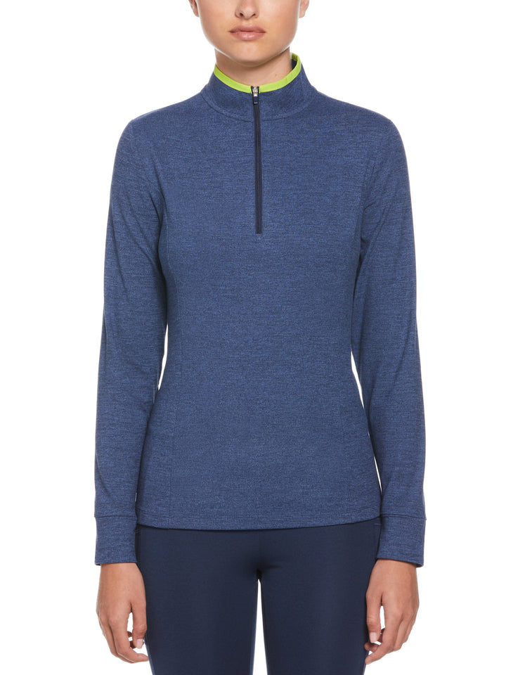 long-sleeve-14-zip-brushed-jersey-with-contrast-blue-CGKFC0E7RT-484 (Peacoat Heather) 