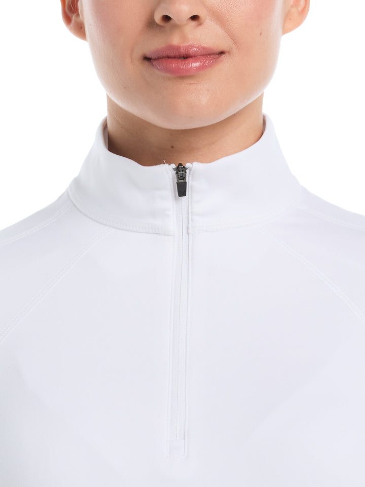 Womens Brushed Heather Pullover (Brilliant White) 