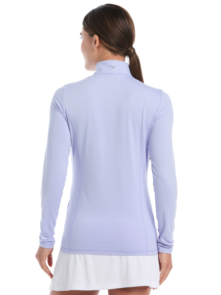 Womens Brushed Heather Pullover (Spring Lavender) 