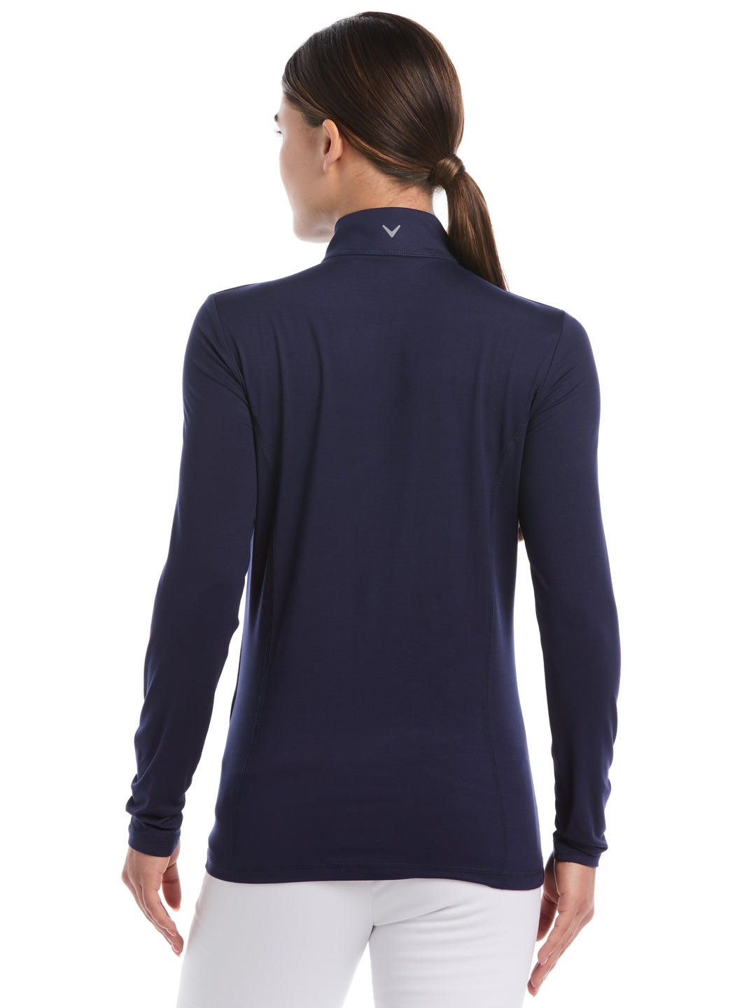 Womens Brushed Heather Pullover (Peacoat) 