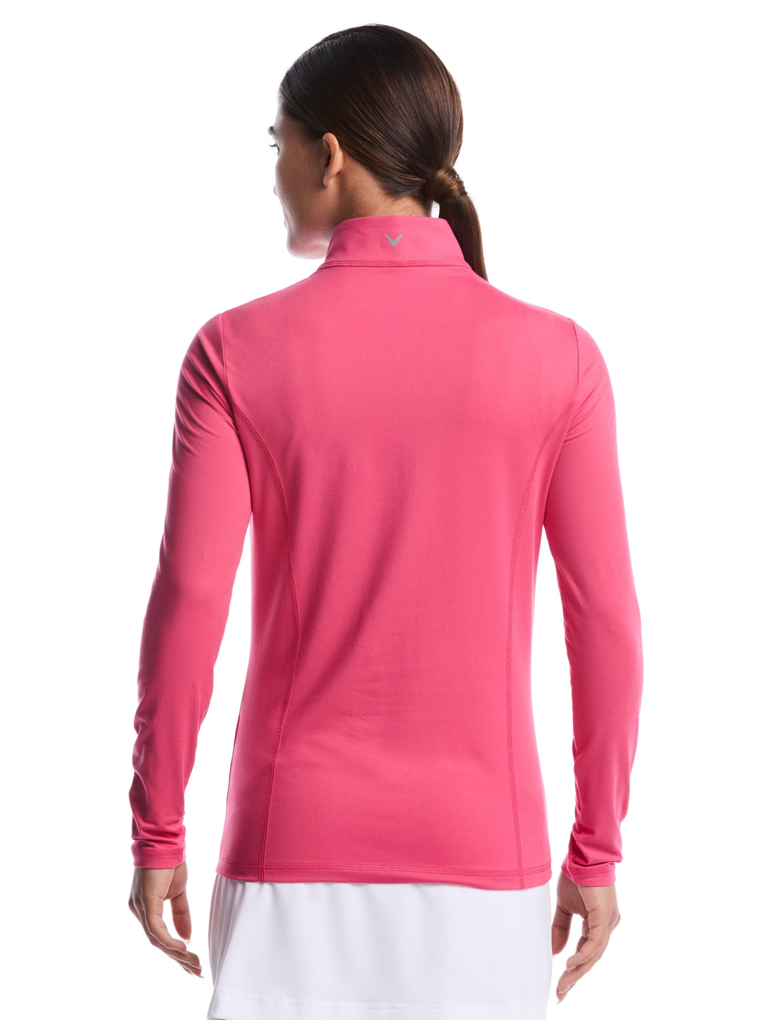 Womens Brushed Heather Pullover (Carmine) 