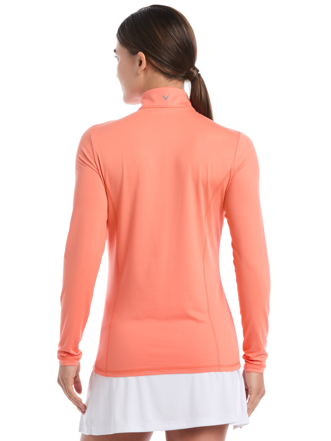 Womens Brushed Heather Pullover (Persimmon) 