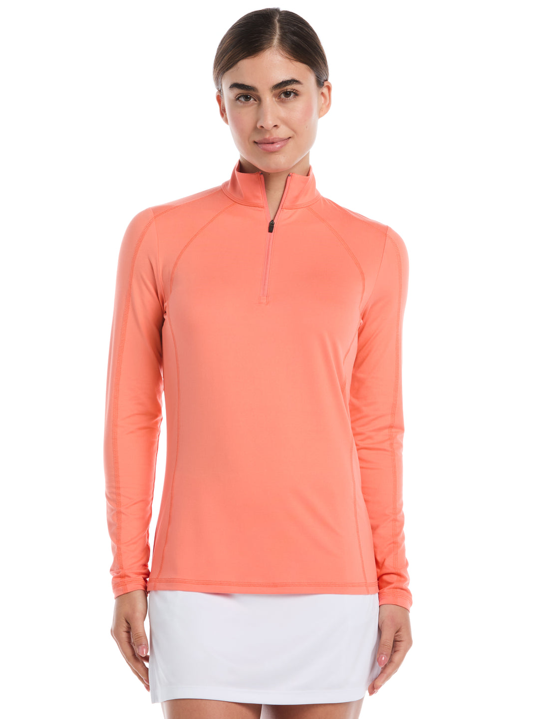 Womens Brushed Heather Pullover (Persimmon) 