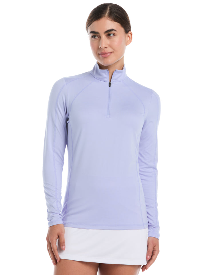 Womens Brushed Heather Pullover (Spring Lavender) 