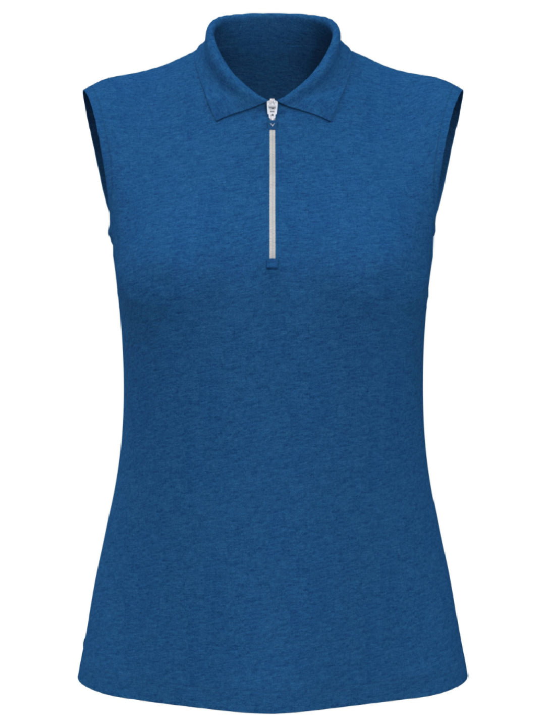 Womens Quarter Zip Heather Sleeveless Golf Polo-Polos-Callaway