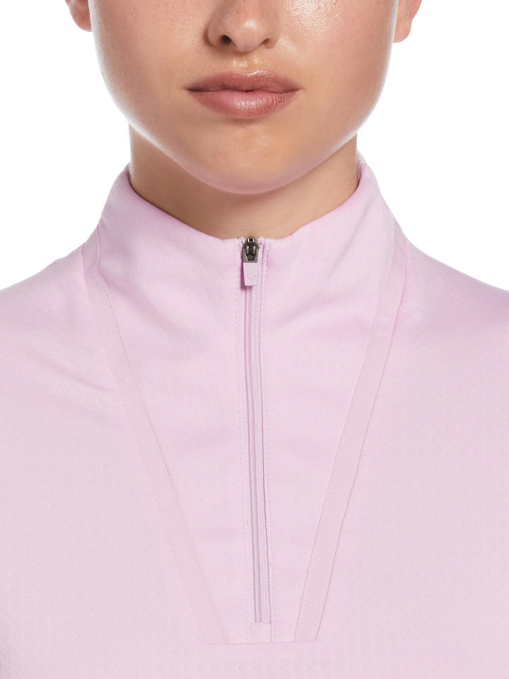 Womens 1/4 Zip Seams Long Sleeve Top-Jackets-Callaway