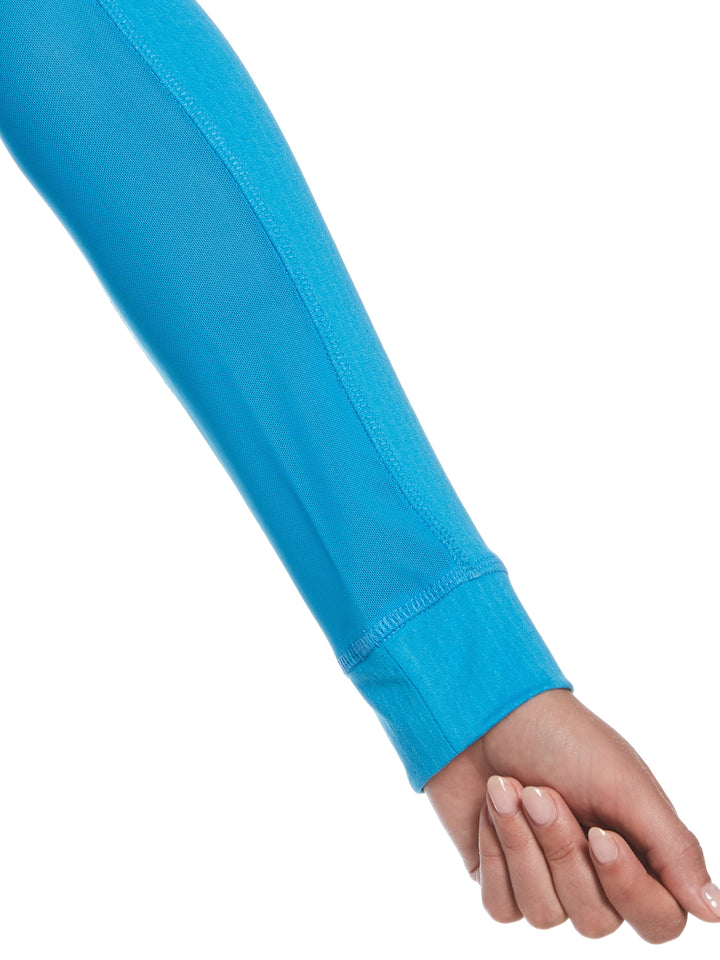 Womens 1/4 Zip Seams Long Sleeve Top-Jackets-Callaway