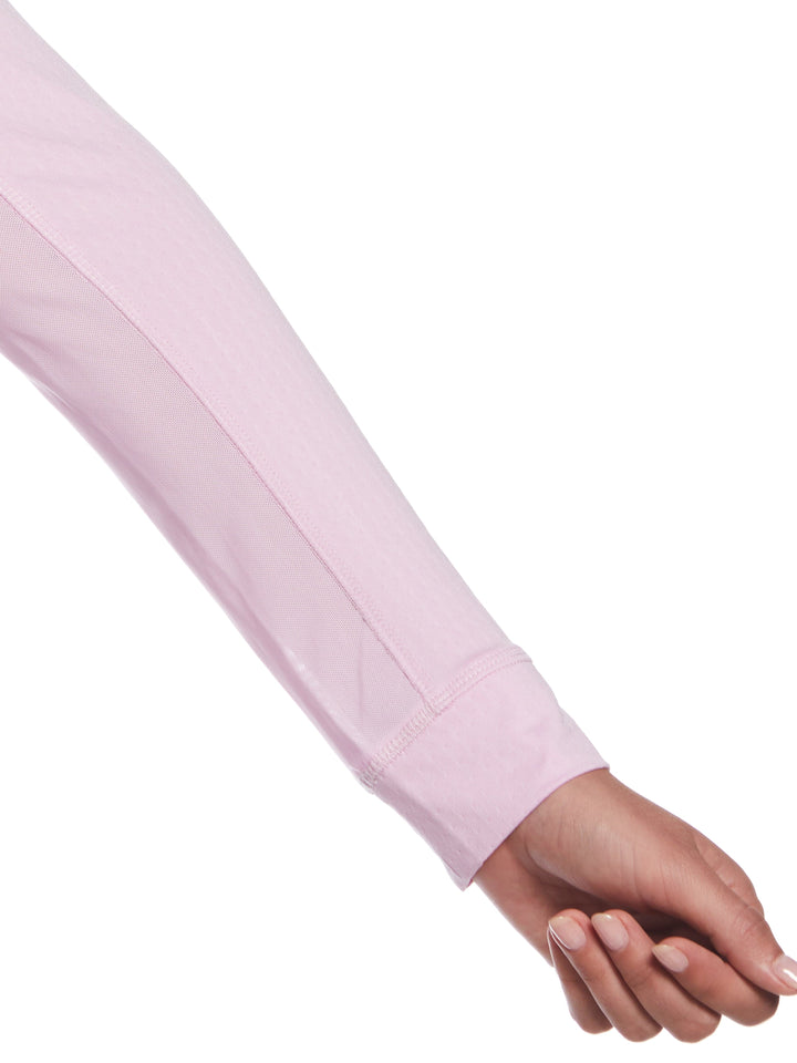 Womens 1/4 Zip Seams Long Sleeve Top-Jackets-Callaway