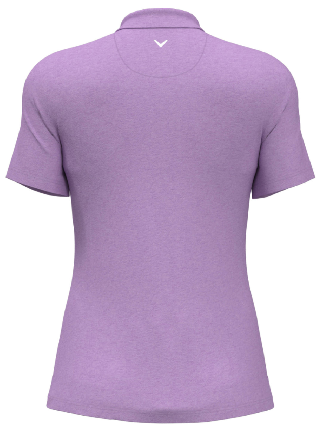 Womens Quarter Zip Short Sleeve Heather Golf Polo Shirt-Polos-Callaway