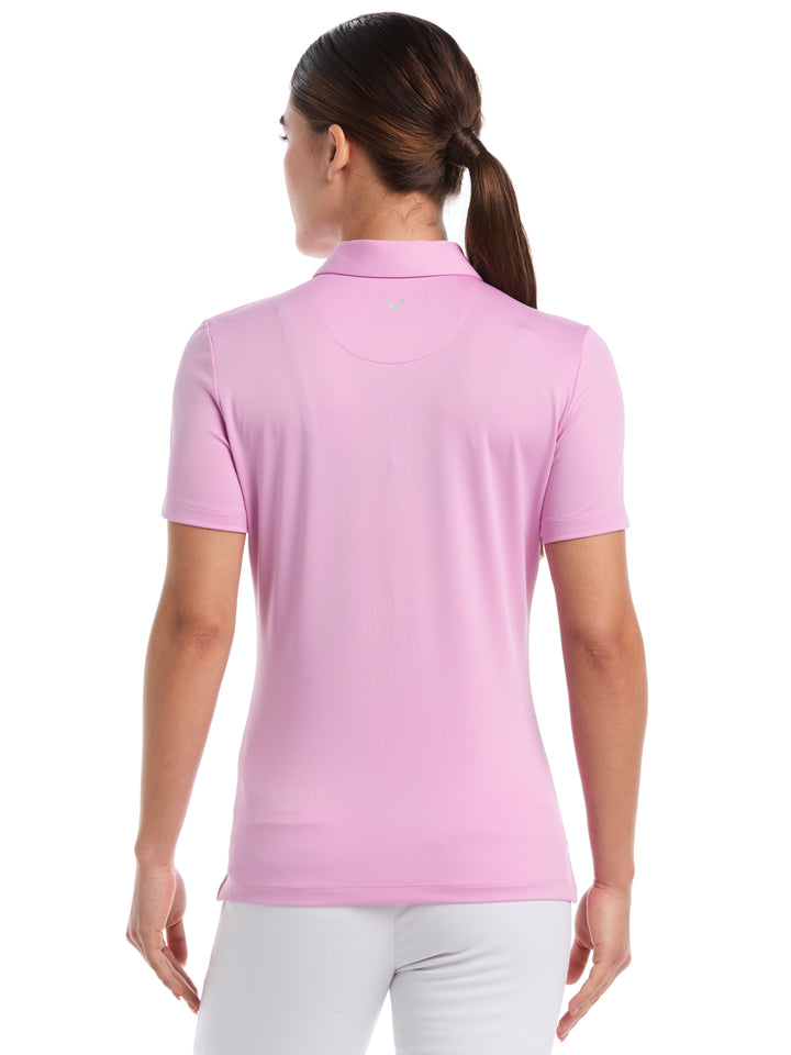 1/4 Zip Solid Golf Polo (Orchid) 