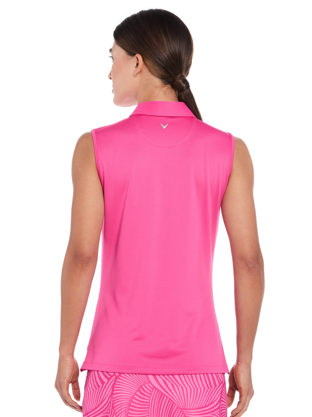 1/4 Zip Solid Golf Polo (Fuchsia Purple) 