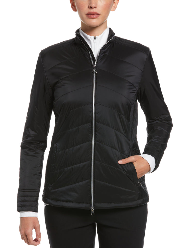 Callaway レディース ジャケット M ブラック Womens-Quilted-Golf-Jacket-