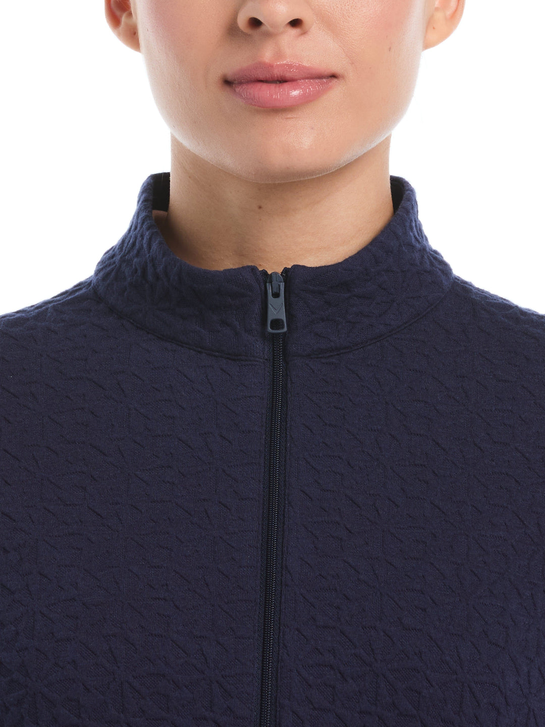 Quilted Knit Golf Windwear (Peacoat) 