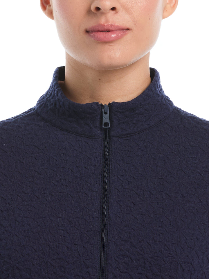 Quilted Knit Golf Windwear (Peacoat) 