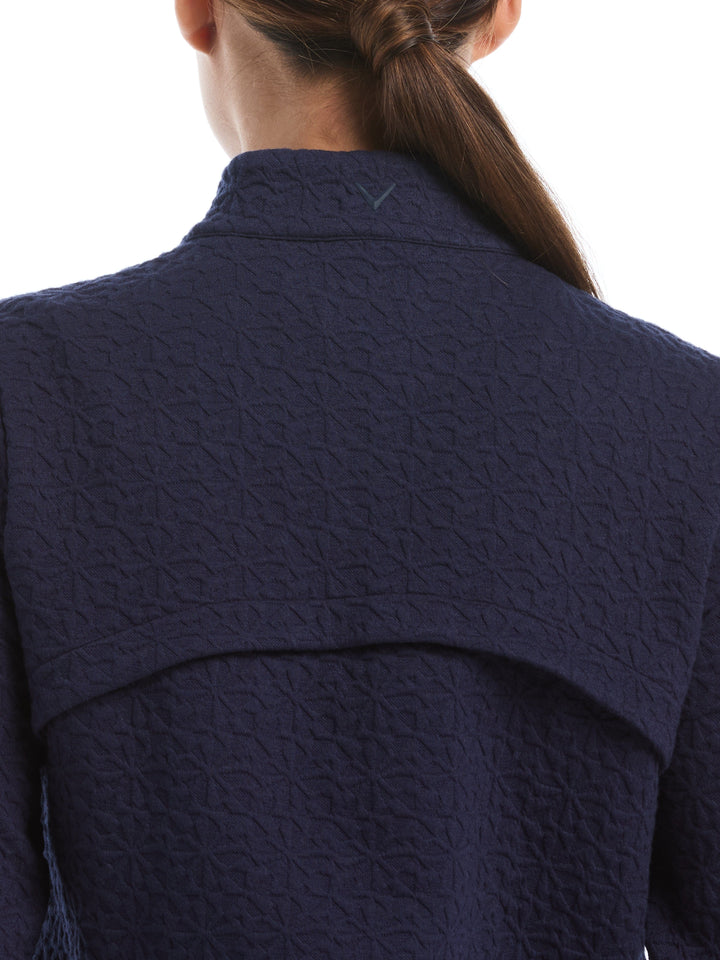 Quilted Knit Golf Windwear (Peacoat) 