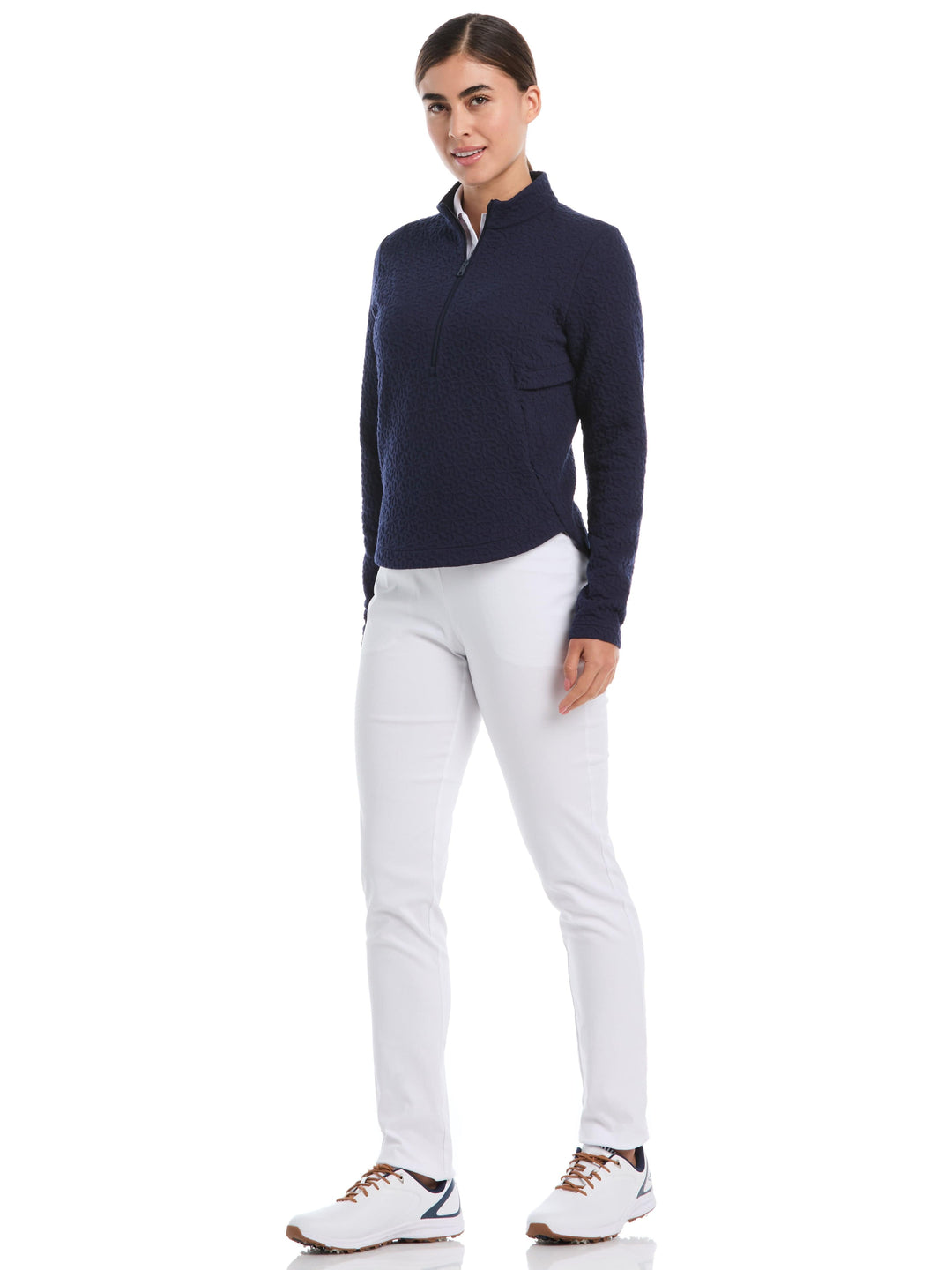 Quilted Knit Golf Windwear (Peacoat) 