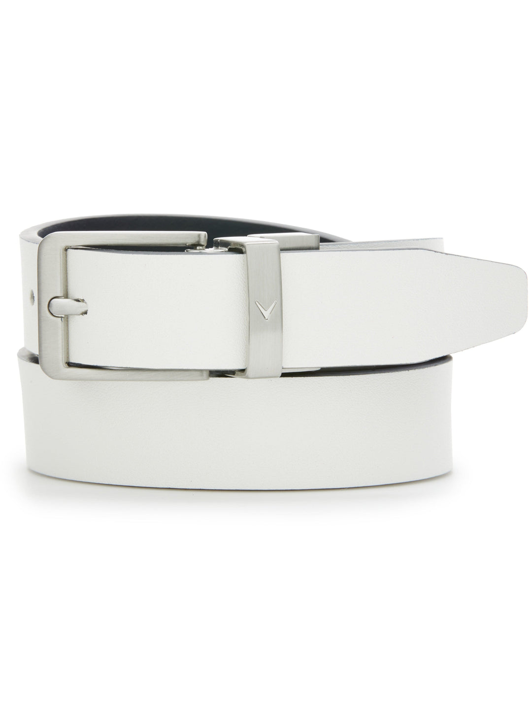 Ladies Reversible Sleek Modern Belt (Peacoat/White) 