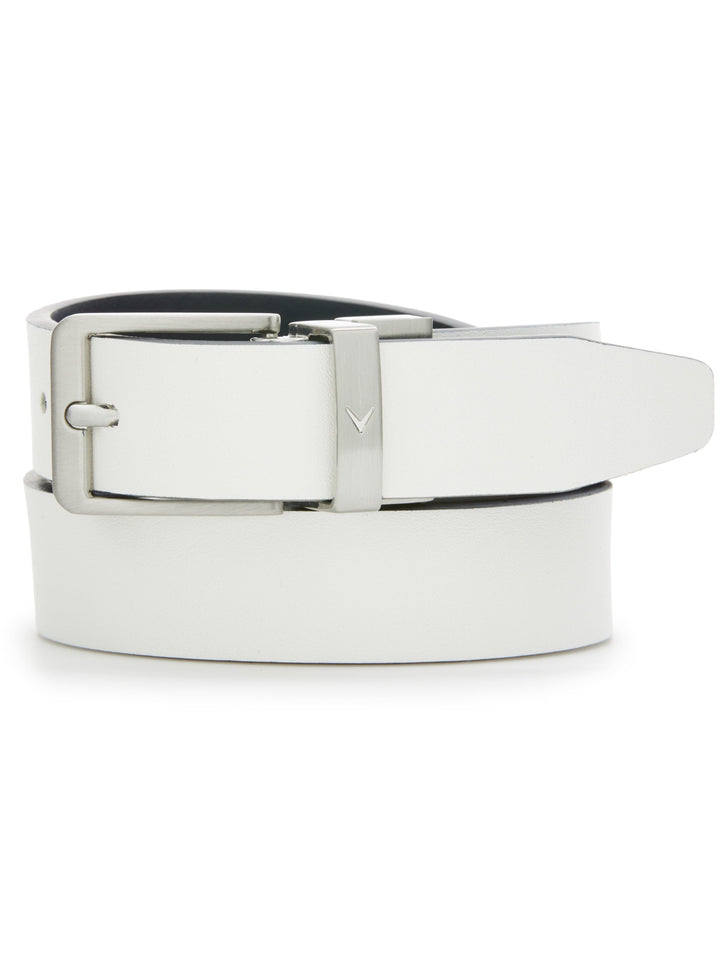 Ladies Reversible Sleek Modern Belt (Peacoat/White) 