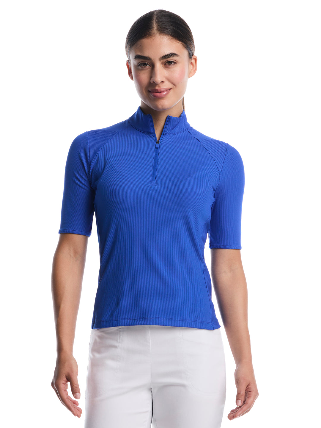 Womens Rib Play Golf Polo-Polos-Blue Tattoo-XS-Callaway