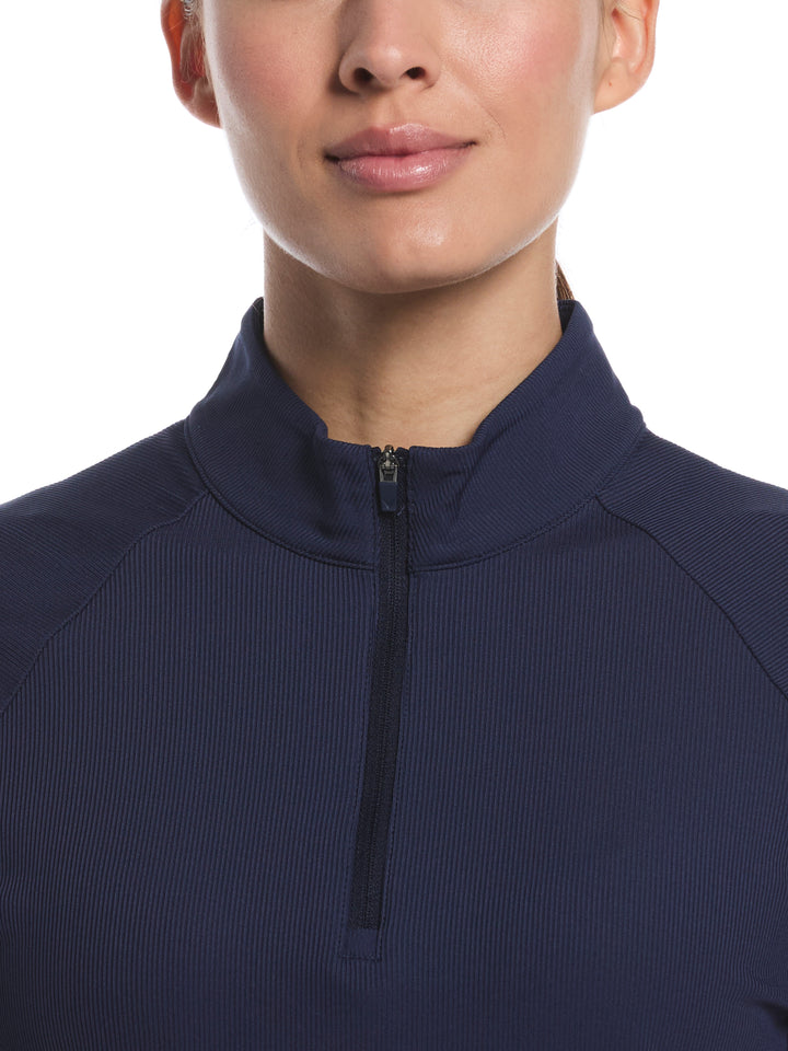 Women's Rib Play Golf Polo (Peacoat) 