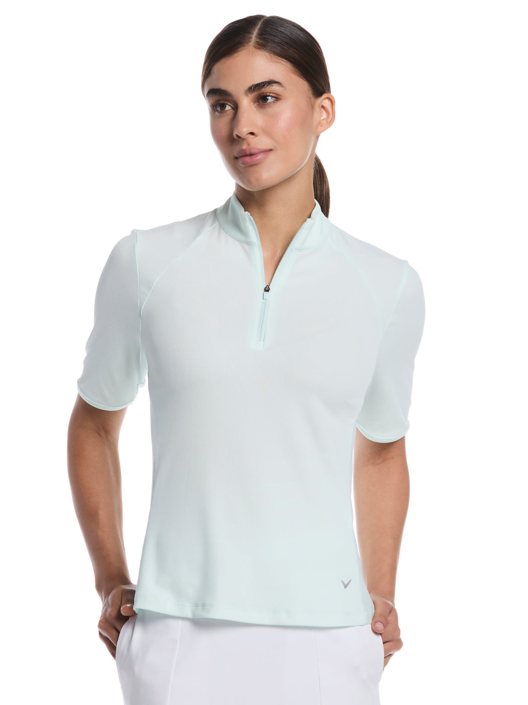Women's Rib Play Golf Polo (Salt Air) 