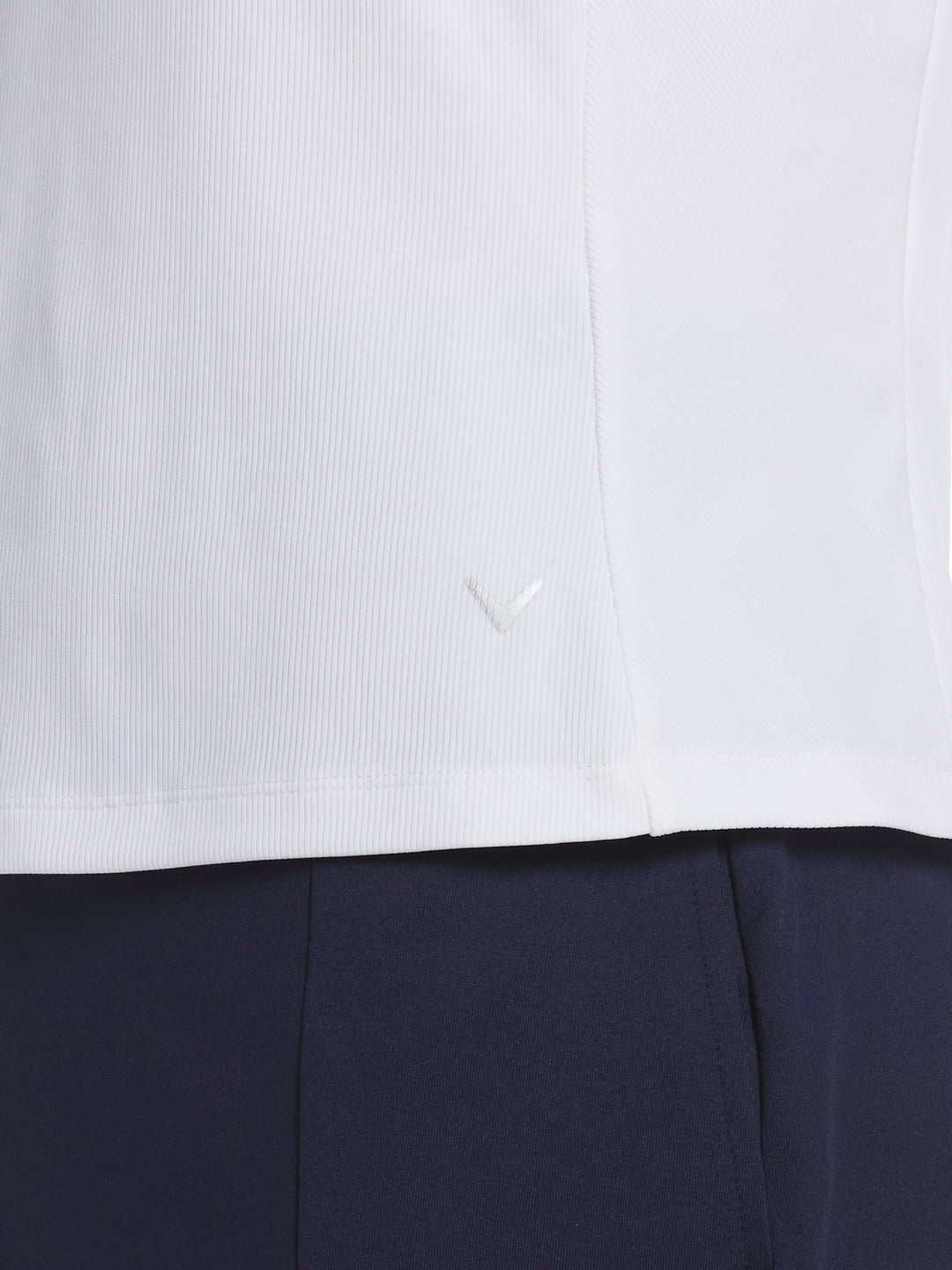 Women's Rib Play Golf Polo (Brilliant White) 