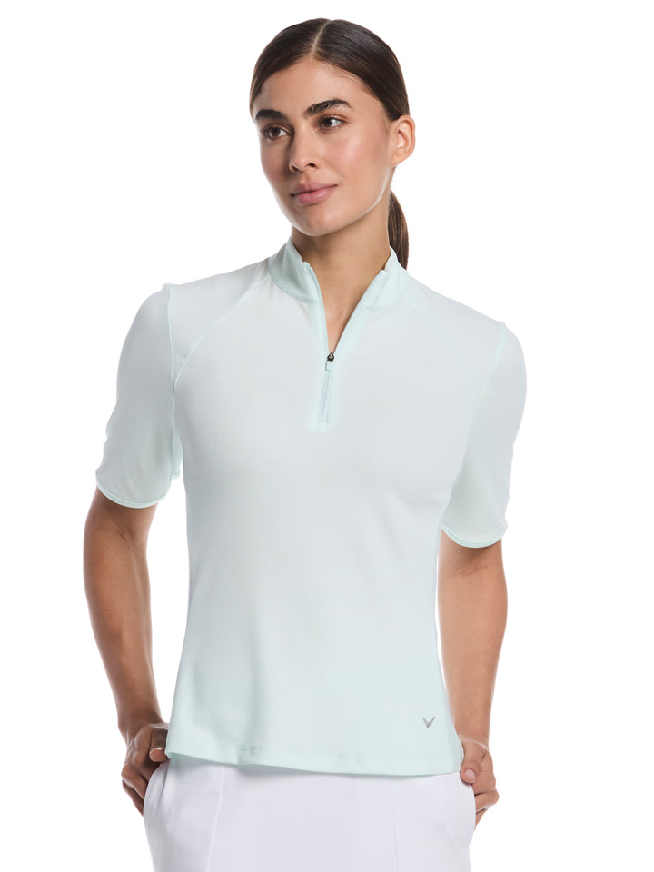 Women's Rib Play Golf Polo (Salt Air) 