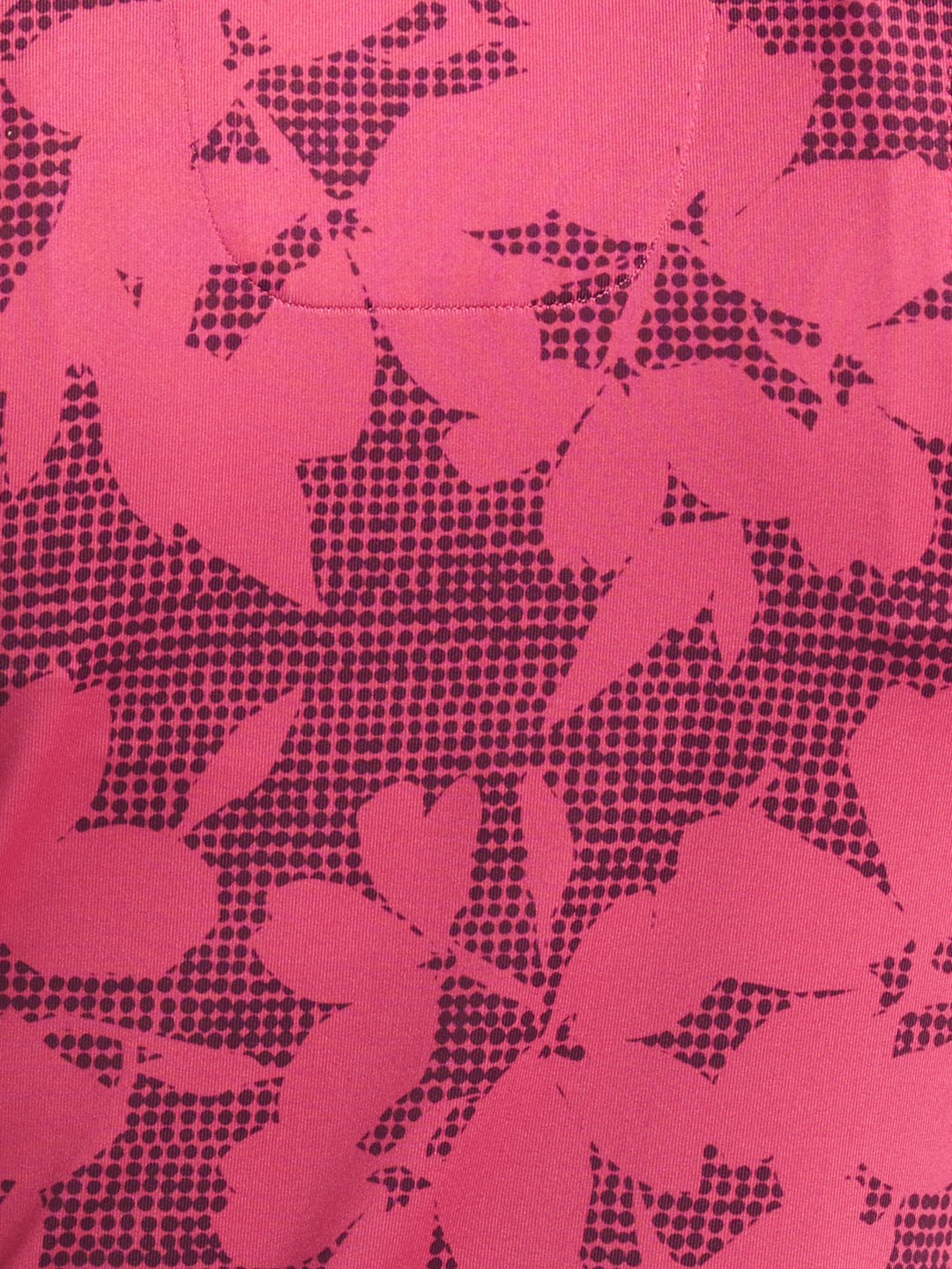 Women's Sleeveless Floral Printed Polo (Carmine) 