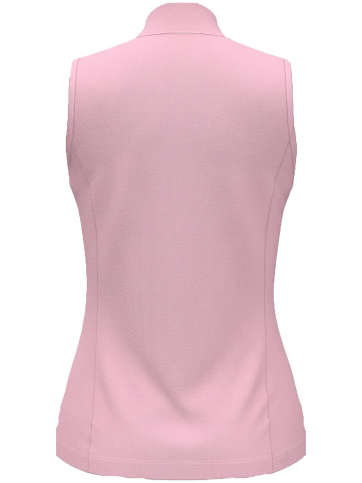 Womens Sleeveless Rib Print Shirt-Polos-Callaway
