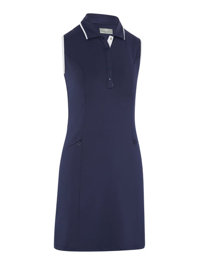 Womens Solid Golf Dress with Snap Placket-Dresses-Callaway