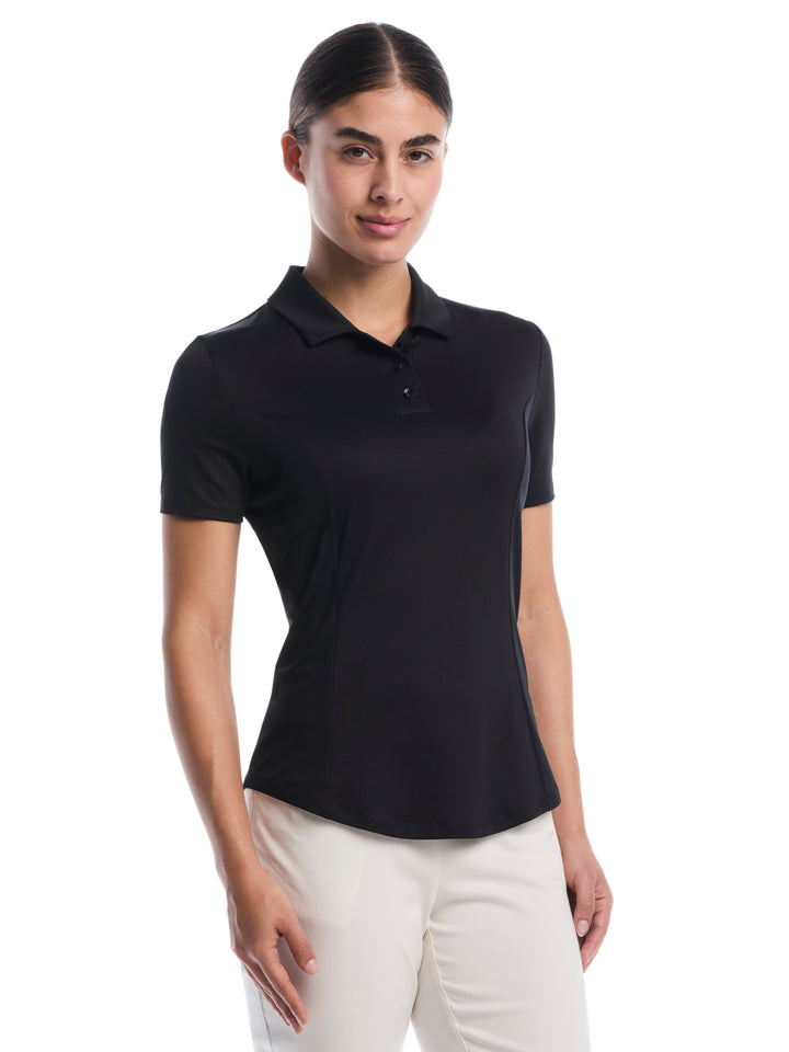 Womens Solid Performance Golf Polo-Polos-Black-XS-Callaway