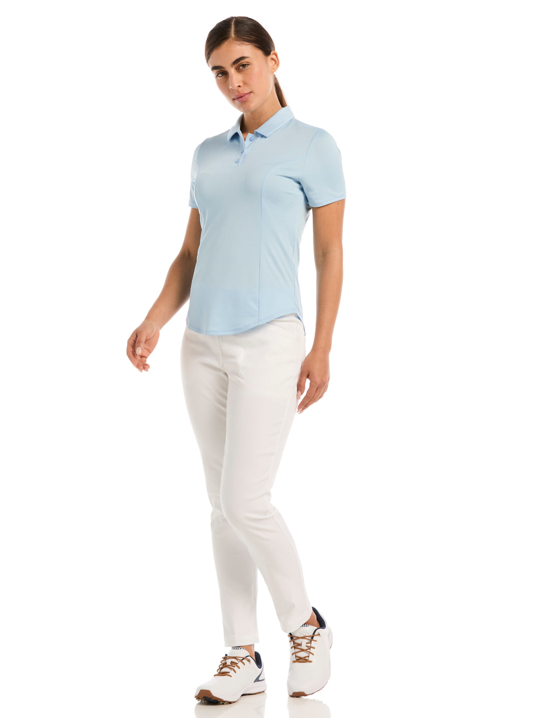 Womens Solid Performance Polo-Polos-Callaway