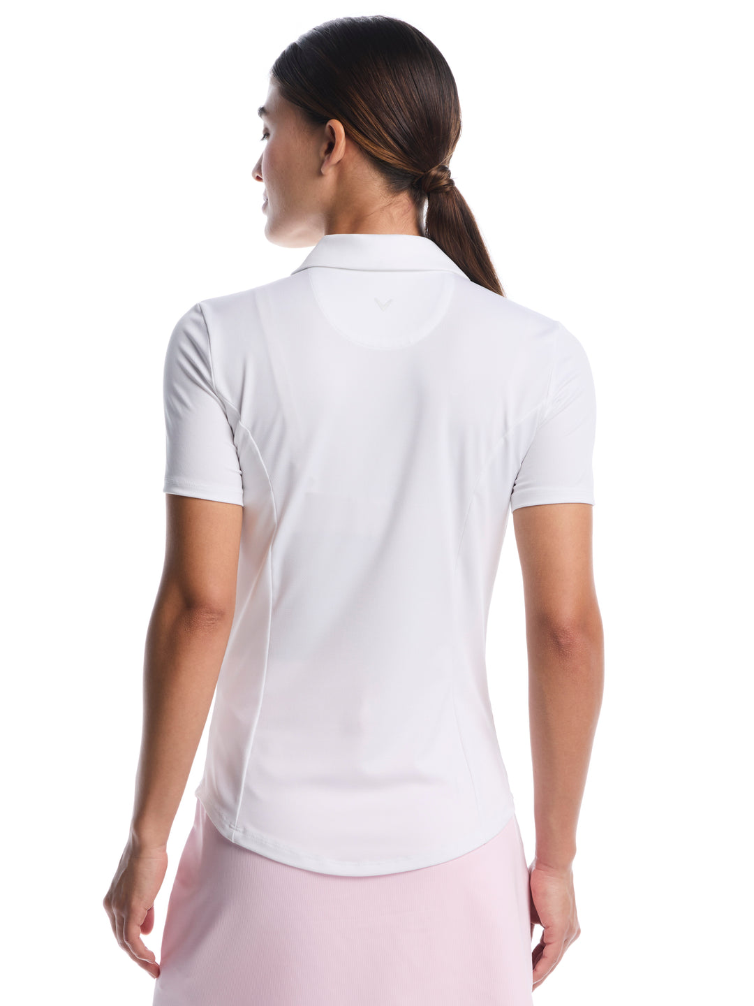 Womens Solid Performance Golf Polo-Polos-Callaway