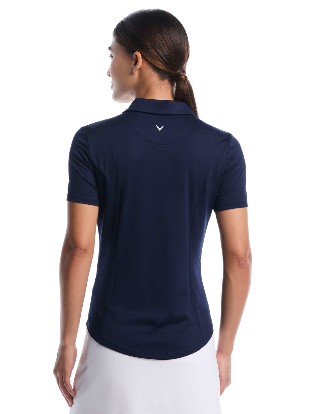 Womens Solid Performance Golf Polo-Polos-Callaway