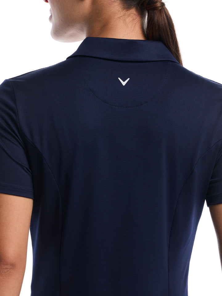 Womens Solid Performance Golf Polo-Polos-Callaway